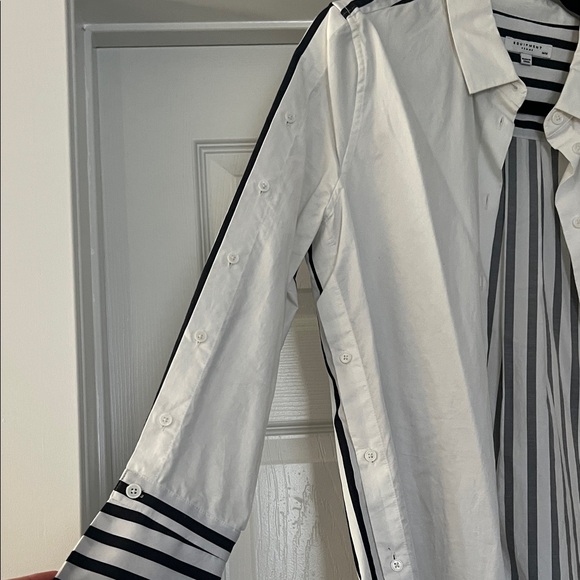 Frame White Shirt with Stripes - Picture 3 of 4